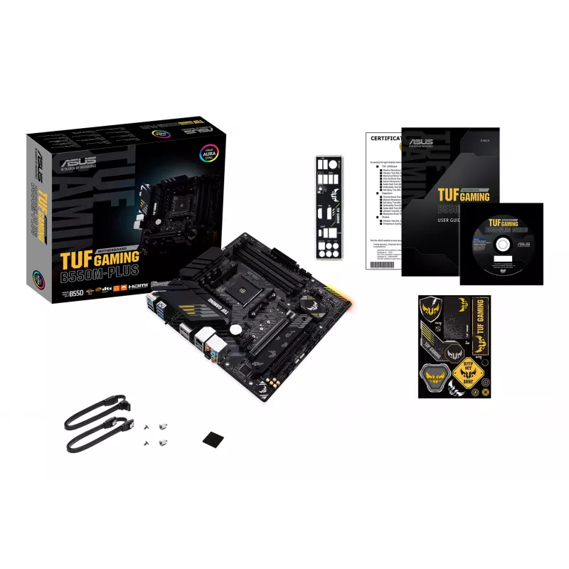 ASUS TUF GAMING B550M PLUS pagrindinė plokštė AMD B550 Socket AM4 micro ATX