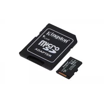Kingston Technology 64GB microSDXC Industrial C10 A1 pSLC kortelė su SD adapteriu