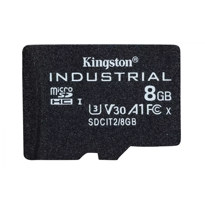 Kingston Technology 8GB microSDHC Industrial C10 A1 pSLC kortelė + SD adapteris