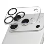 PanzerGlass PicturePerfect objektyvo apsauga iPhone 17 Pro – grūdintas stiklas su silikoniniu rėmeliu