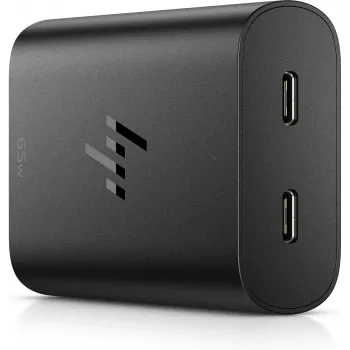 HP 65W GaN USB-C nešiojamojo kompiuterio įkroviklis, vidinis, 65 W, 5/9/12/15/20 V, 65 W, namams