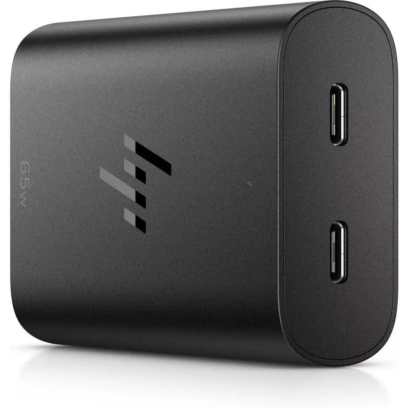 HP 65W GaN USB-C nešiojamojo kompiuterio įkroviklis, vidinis, 65 W, 5/9/12/15/20 V, 65 W, namams