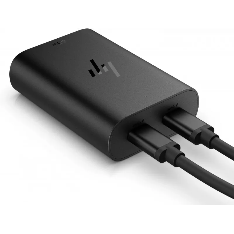 HP 65W GaN USB-C nešiojamojo kompiuterio įkroviklis, vidinis, 65 W, 5/9/12/15/20 V, 65 W, namams
