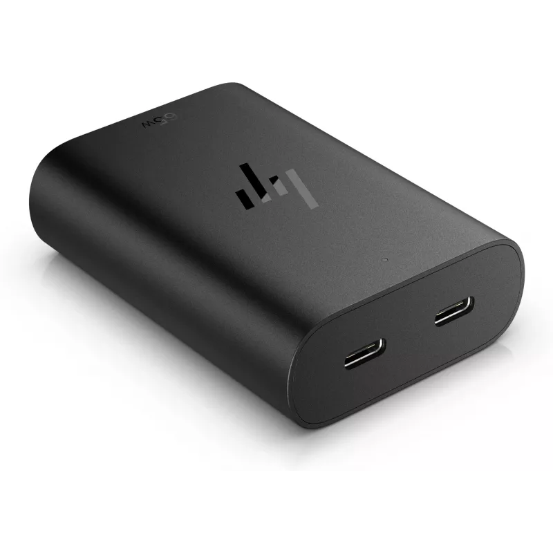 HP 65W GaN USB-C nešiojamojo kompiuterio įkroviklis, vidinis, 65 W, 5/9/12/15/20 V, 65 W, namams