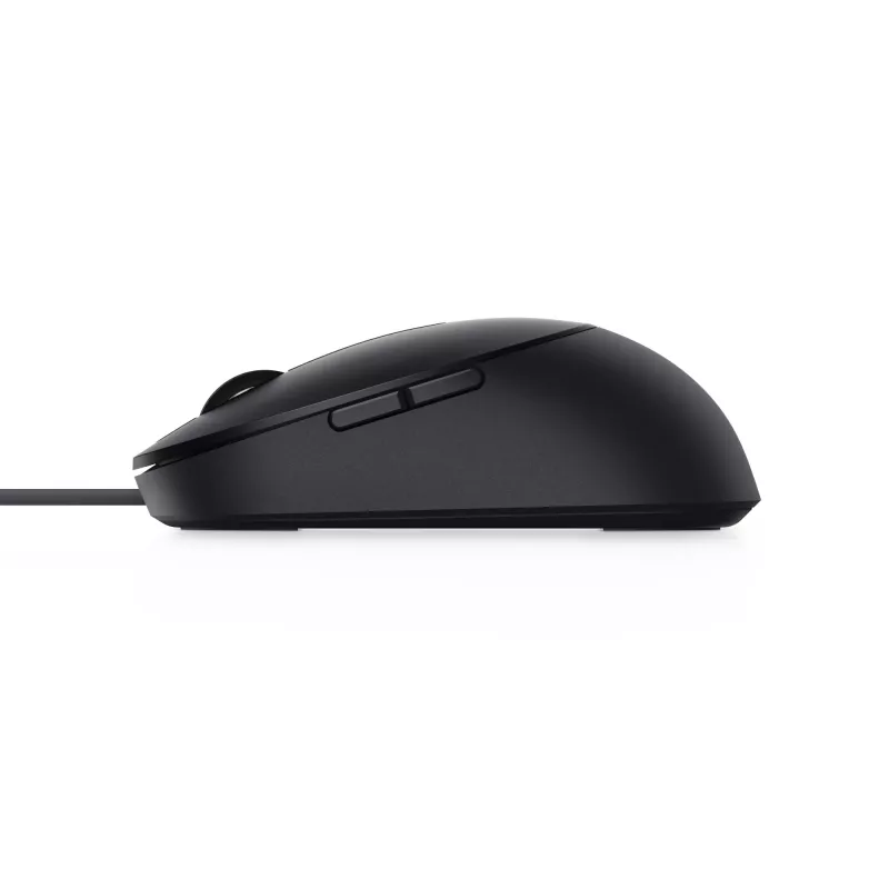 DELL Pro Wired Mouse MS3220 – laidinis pelė, juoda, ambidekstrinė, lazerinė, USB-A, 3200 DPI, 2 ms
