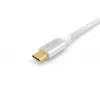 Equip USB 3.2 Gen 2 Type-C į C laidas, vyriškas/vyriškas, 1 m, 5A, sidabrinis/baltas