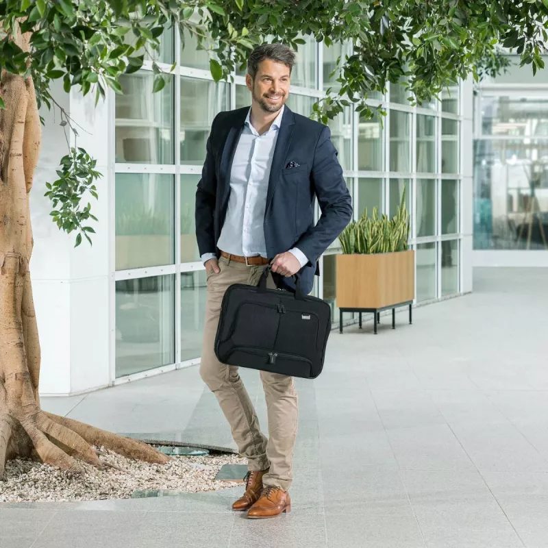 Dėklas nešiojamam kompiuteriui DICOTA Eco Top Traveler Pro 15-17,3 inch juodas / 1680d Rpet poliesteris