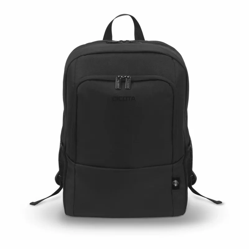 DICOTA Eco Backpack Base - 13-14.1 colių nešiojamojo kompiuterio kuprinė - Juoda / 300d Rpet poliesteris