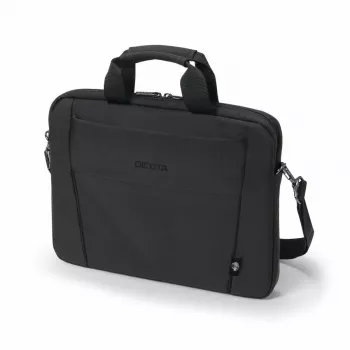 DICOTA Eco Slim Case Base dėklas nešiojamam kompiuteriui 15-15,6 col. - juodas / 300d perdirbtas poliesteris