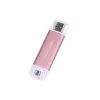 TRANSCEND Esd310p - 512GB nešiojamas SSD - USB Type-A / USB Type-C - rožinė