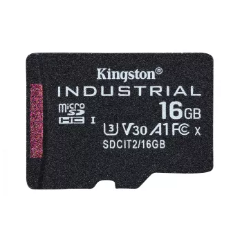 Kingston Technology 16GB microSDHC Industrial C10 A1 pSLC atminties kortelė be adapterio