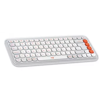 Logitech POP Icon Combo klaviatūros ir pelės rinkinys, belaidis Bluetooth, QWERTY US International, oranžinis-baltas