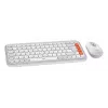Logitech POP Icon Combo klaviatūros ir pelės rinkinys, belaidis Bluetooth, QWERTY US International, oranžinis-baltas