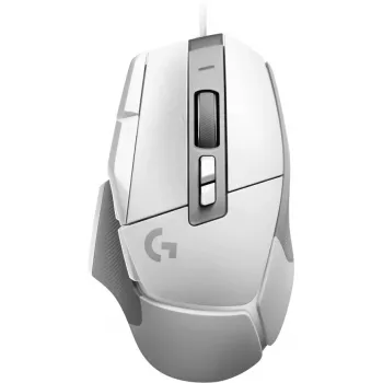 LOGITECH G502 X žaidimų pelė - USB - balta