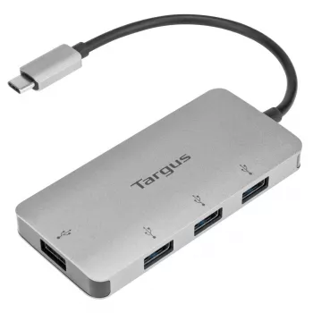 Targus ACH226EU USB-C į 4x USB-A 3.0 šakotuvas, sidabrinis