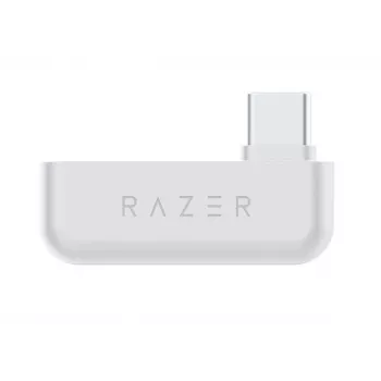 RAZER Barracuda belaidės ausinės – stereo, 2,4 GHz + Bluetooth, balta