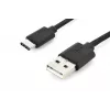 DIGITUS ASSMANN USB Type-C jungiamasis laidas, C tipo į A, vyras/vyras, 1m, 3A, 480Mbps, 2.0 versija, juoda