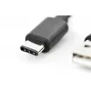 DIGITUS ASSMANN USB Type-C jungiamasis laidas, C tipo į A, vyras/vyras, 1m, 3A, 480Mbps, 2.0 versija, juoda