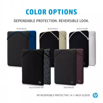 HP Reversible Protective 14,1 colų sidabrinis nešiojamojo kompiuterio dėklas