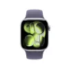 APPLE Watch Series 11 GPS + Cellular 42 mm sidabrinis aliuminio korpusas su Purple Fog Sport dirželiu S/M