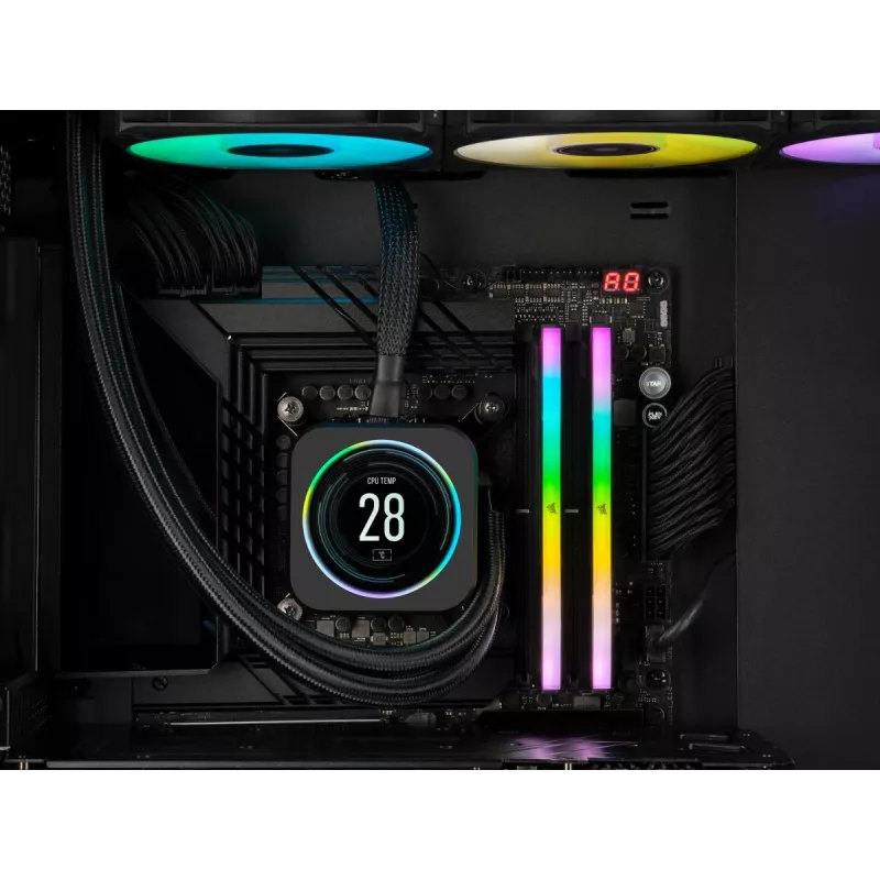 CORSAIR Vengeance RGB 32GB (2x16GB) DDR5 6000MHz CL38 atminties rinkinys