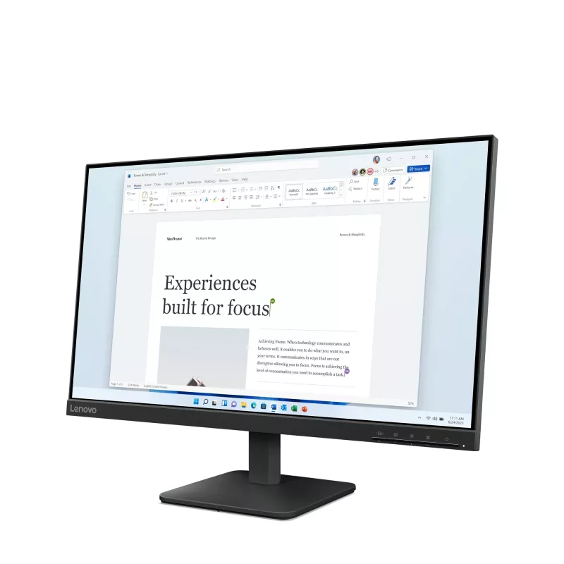 Lenovo L24-4e monitorius 60,5 cm (23,8 colio) 1920 x 1080 pikselių Full HD LCD juodas