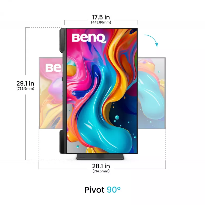 Monitorius BenQ PV3200U 31,5 colio (80 cm) 3840×2160 4K IPS LCD, 5 ms, USB-C, VESA, garsiakalbiai, juodas