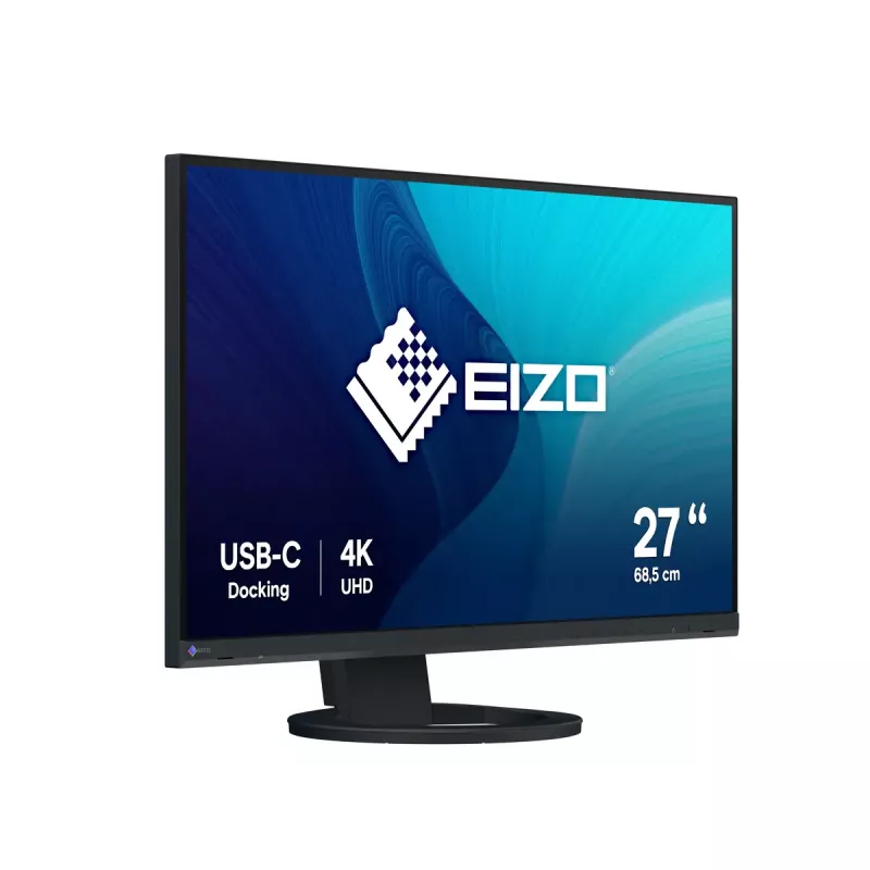 EIZO FlexScan EV2740S-BK monitor 68,6 cm (27 col.) 3840 x 2160 pikselių 4K Ultra HD LCD juodas