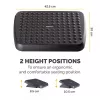 Pėdų atrama Fellowes Standard ergonomic under-desk foot support, juoda, reguliuojamo aukščio, 330 mm plotis