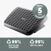 Pėdų atrama Fellowes Standard ergonomic under-desk foot support, juoda, reguliuojamo aukščio, 330 mm plotis