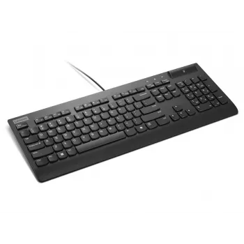 Pilno dydžio laidinė klaviatūra su kortelių skaitytuvu Lenovo Smartcard Wired II — vokiškas išdėstymas, USB, 106 klavišai, juoda