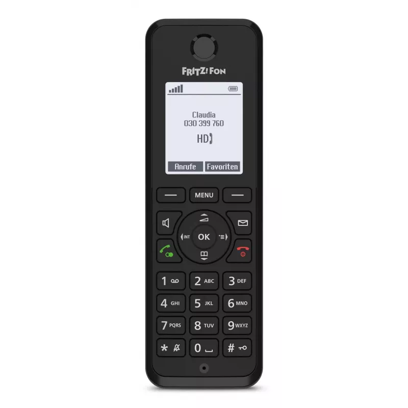 DECT ragelis FRITZ Fon M3 belaidis ragelis Skambučio numerio atpažinimas Juoda