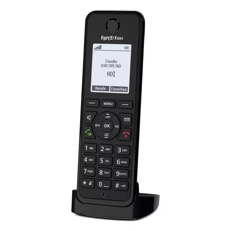 DECT ragelis FRITZ Fon M3 belaidis ragelis Skambučio numerio atpažinimas Juoda