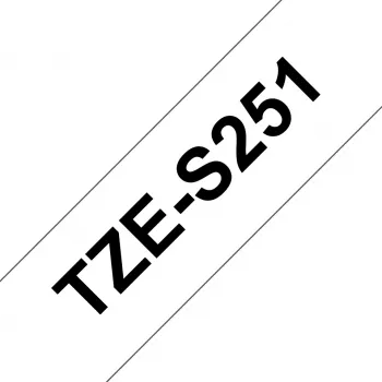 Brother TZe-S251 juosta, juoda ant baltos, TZ, termo perdavimo, 24 mm x 8 m