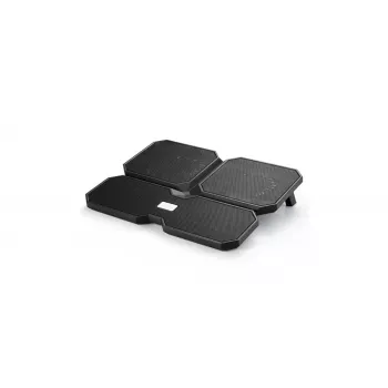 Aušinimo padėklas DeepCool MULTI CORE X6 – 4 ventiliatoriai, 15,6 colių nešiojamiesiems, USB maitinimas, 380×295×24 mm, 2 USB prievadai