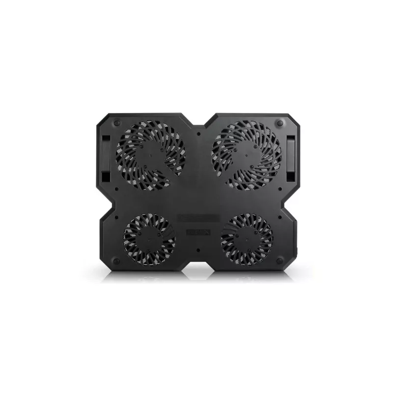 Aušinimo padėklas DeepCool MULTI CORE X6 – 4 ventiliatoriai, 15,6 colių nešiojamiesiems, USB maitinimas, 380×295×24 mm, 2 USB prievadai
