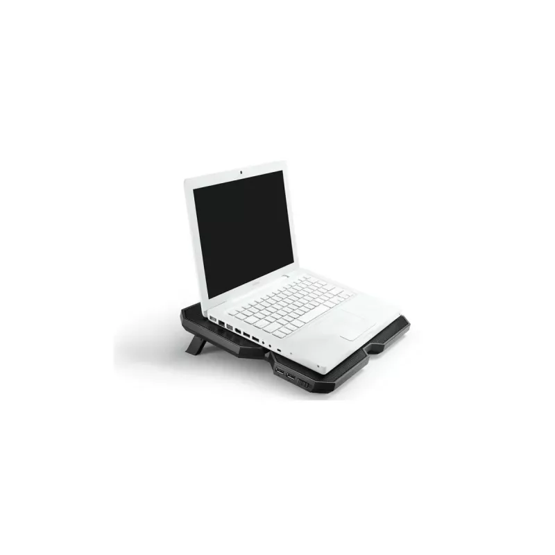 Aušinimo padėklas DeepCool MULTI CORE X6 – 4 ventiliatoriai, 15,6 colių nešiojamiesiems, USB maitinimas, 380×295×24 mm, 2 USB prievadai