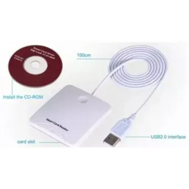 Transcend SMART CARD READER USB PC/SC N68 Baltas