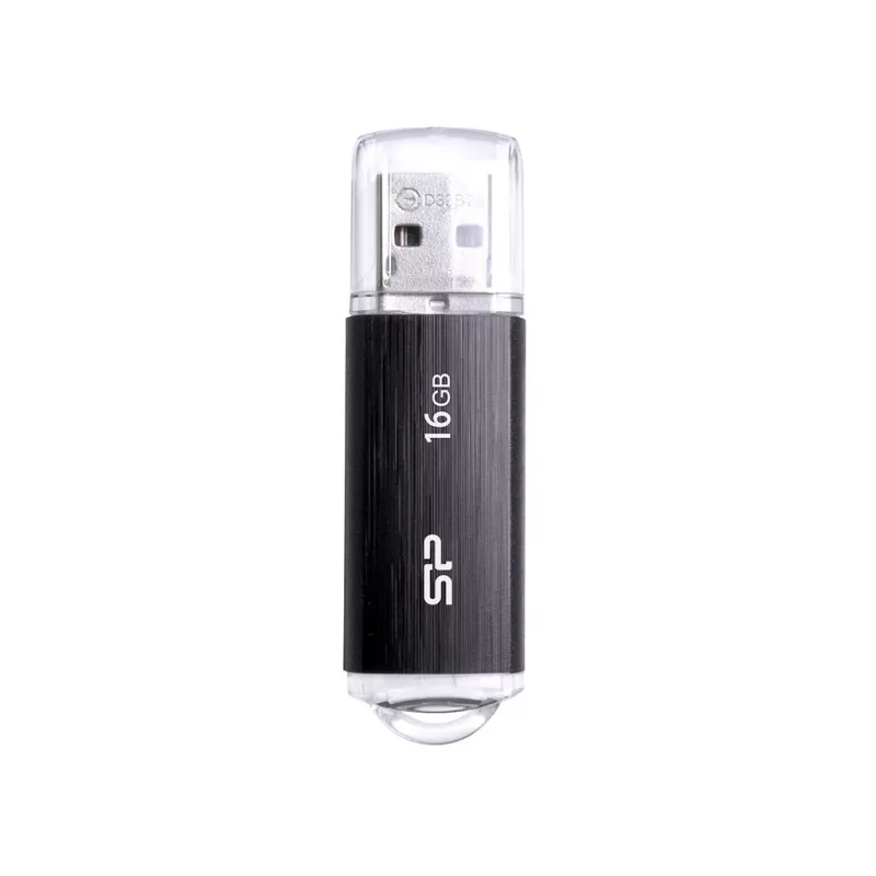SILICON POWER Ultima U02 - 16GB USB atmintukas - USB 2.0 - Juodas (moq-30)