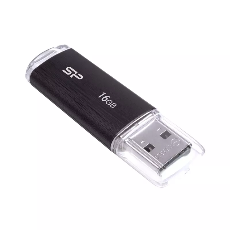 SILICON POWER Ultima U02 - 16GB USB atmintukas - USB 2.0 - Juodas (moq-30)