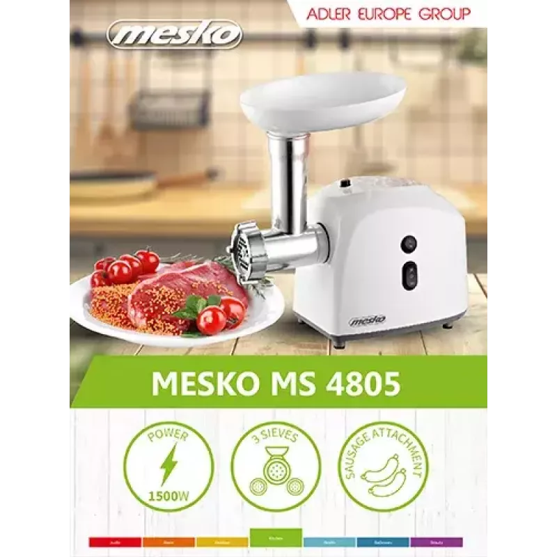 Mėsmalė Mesko Home MS 4805 600 W balta