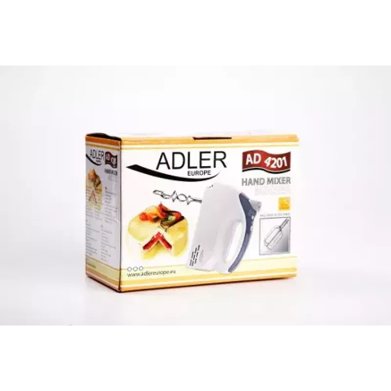 Rankinis plaktuvas Adler AD 4201 g – 300 W, 1 kg, pilkai baltas