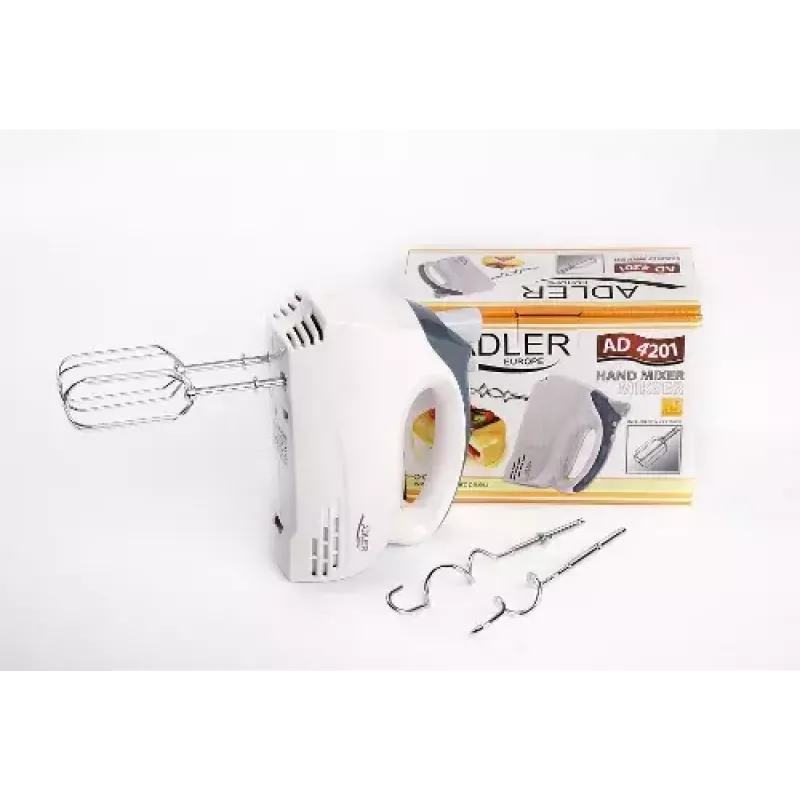 Rankinis plaktuvas Adler AD 4201 g – 300 W, 1 kg, pilkai baltas