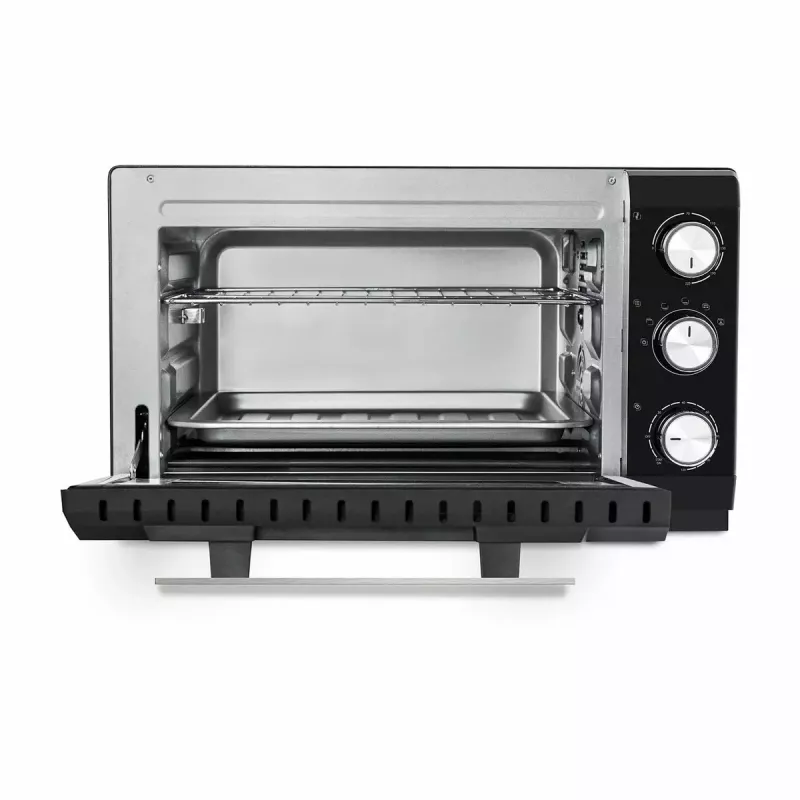 Caso TO 20 Design-Oven elektrinė kompaktiška orkaitė, 20 l, 1500 W, konvekcija, iešmas, laikmatis, iki 230 °C, juodos spalvos