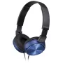 Sony MDR-ZX310, laidinės ausinės, 10 - 24000 Hz, muzika, 125 g, mėlyna