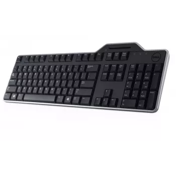 DELL Pro Smartcard Keyboard KB813 - rusiškas (QWERTY), pilno dydžio (100%), laidinis, USB, QWERTY, juoda