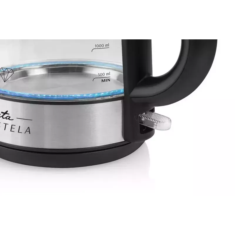 Elektrinis virdulys ETA Crystela 1,7 l 2200 W Juodas Nerūdijantis plienas Peršviečiamas