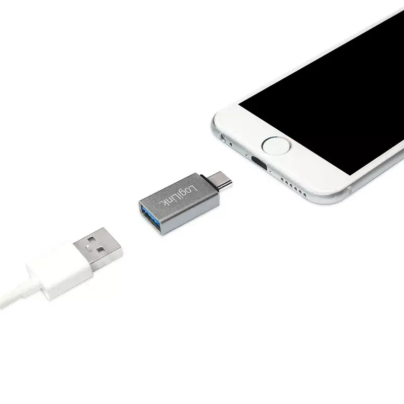 LogiLink AU0040 lyties keitiklis USB 3.1 C / USB 3.0 A / Micro USB 2.0 aliuminis