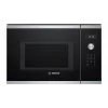 Įmontuojama mikrobangų krosnelė Bosch Serie 6 BFL554MS0 — 900 W, 25 L, sukamasis ir jutiklinis valdymas, nerūdijantis plienas/juoda