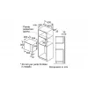 Bosch Serie 4 BFL523MS0 įmontuojama mikrobangų krosnelė 20 L 800 W juoda, nerūdijantis plienas